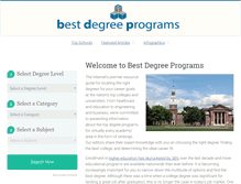 Tablet Screenshot of bestdegreeprograms.org